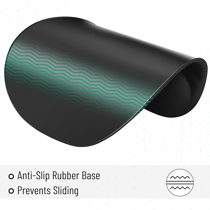 Mr. Pen- Ergonomic Mouse Pad with Wrist Rest, Breathable Fabric with Memory Foam Cushion, Non-Slip Rubber Base, Gel Mouse Pad with Wrist Support