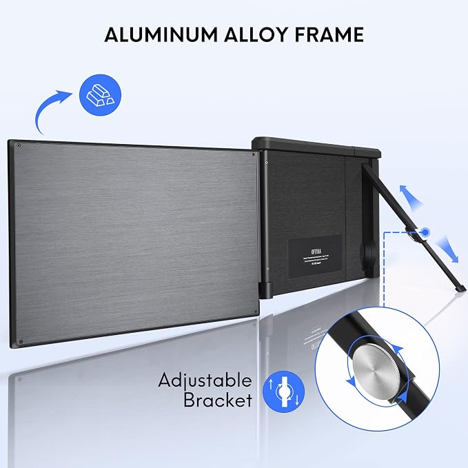 P1 Plus Portable Monitor for Laptop Screen Extender 13.3 inch Dual Monitor External FHD 1080P IPS Display Double Monitors 2 Type-C/1 HDMI, for 13-16.5 inch Notebook Computer Mac Windows Phone