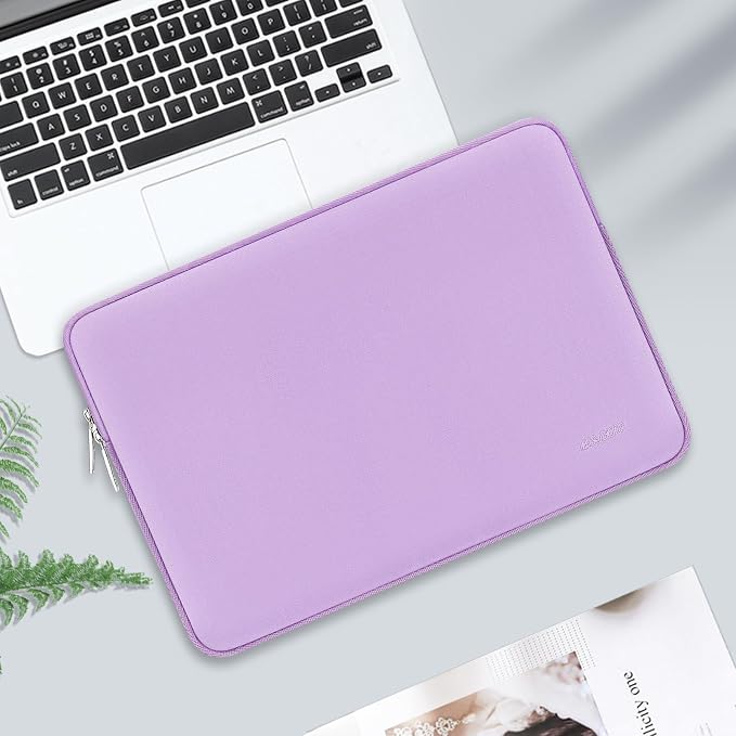 MOSISO Laptop Case 13 inch, 13 inch Laptop Sleeve Bag Compatible with MacBook Neo/Air M5 M4 M3 M2 M1 2026-2018 / Pro M2 M1 2026-2016, Neoprene Computer Sleeve Bag with Small Case, Purple