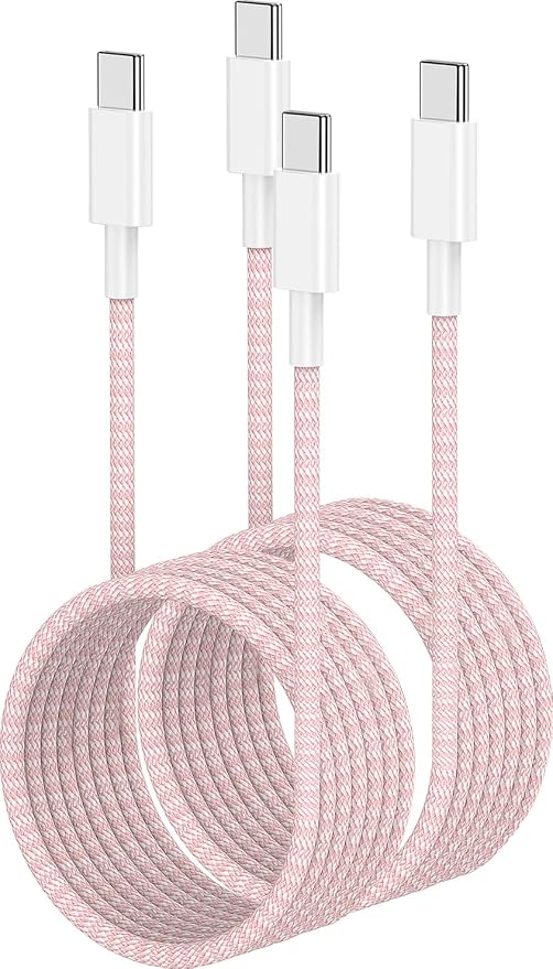 USB C to C Charger Cable 10ft, 60W Type C to C Fast Charging Cable Cord Long for Apple iPhone 17 Pro Max/17 Air/16 Pro Max/16 Pro/15 Plus/15 Pro Max/MacBook 2021/2020/2019,iPad Pro/Mini/Samsung Galaxy
