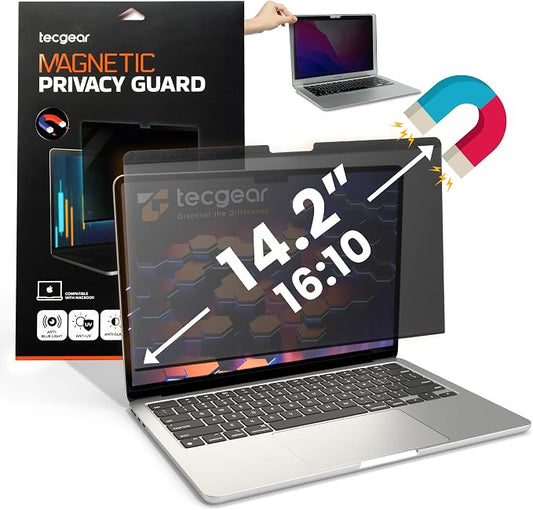 Privacy Screen Filter 14.2 Inch | MacBook Pro 14 Inch M1 Privacy Filter | Magnetic Laptop Screen Protector | Anti Glare Blue Light Blocking Magnetic Guard | Matte Eye Protection