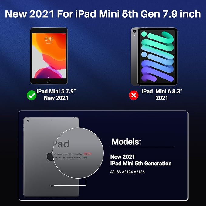 ZOEGAA iPad Mini 5 Privacy Screen, Privacy Screen Protector Compatible with iPad Mini 5 (2019) and iPad Mini 4, Anti Blue Light Matte (PET)