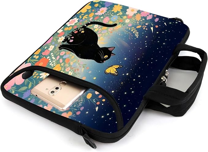 AMARY 17" Laptop Shoulder Bag Carrying Case Adjustable shoulder straps, comfortable handle, front pocket for storing mouse (Cat-1)