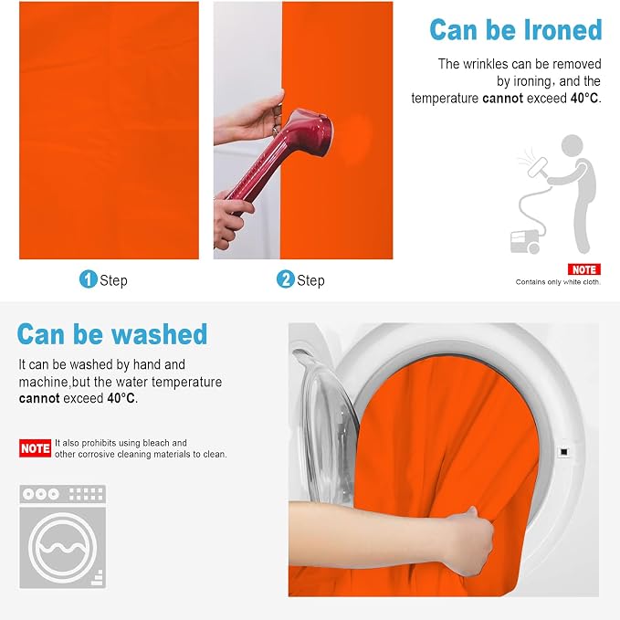 Orange Backdrop for Photoshoot, Professional Photo Backdrop Background Curtain for Product Photography，Portraits, Wedding, Party, Live Streaming Video Recording 5X7 FT (Background Only)