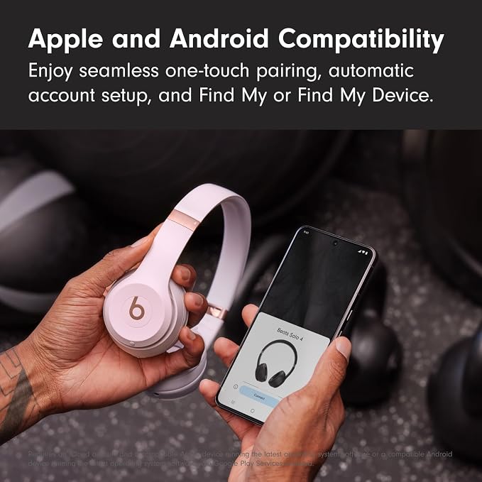 Beats Solo 4 Wireless Headphones with 20W Power Adapter - Cloud Pink