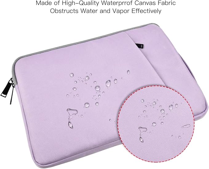 13 Inch Laptop Sleeve Case for 13-inch New MacBook Air M5 A3449 M4 A3240 2025 2026,13 13.6 Inch MacBook Air 13 M3/M2/M1 2020-2024, Computer Carrying Bag with Handle, Purple
