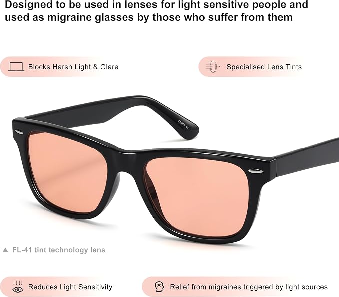 ViewJoy Sleep Glasses 99.9% Blue Light Glasses Dual AR Coatings Amber Orange Lens for Computer Gaming Reduce Eyestrain