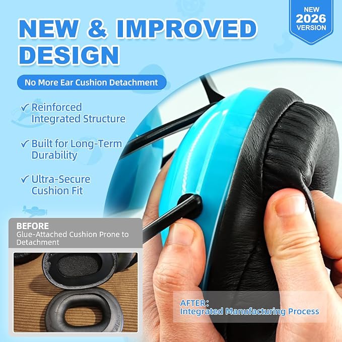 ZOHAN Kids Ear Protection 2 Pack,Kids Noise Canceling Headphone for Concerts, Monster Truck, Fireworks
