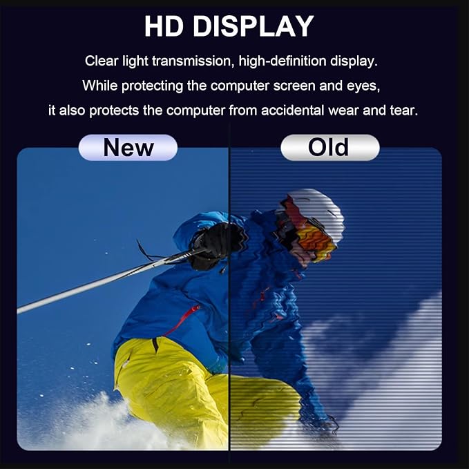 21.5 Inch Computer Privacy Screen for 16:9 Widescreen Monitor, Anti-Blue Light Monitor Privacy Screen Filter, Anti-UV Computer Shield