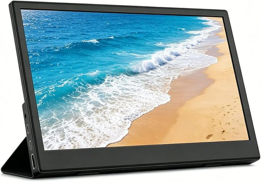 11.6“ Portable Monitor for Laptop, External Travel Monitor with Kickstand, USB-C HDMI Gaming Monitor with Built-in Speaker, Small Monitor for Laptop, Phone, PC PS4/5,Switch,Xbox,Office/Gaming