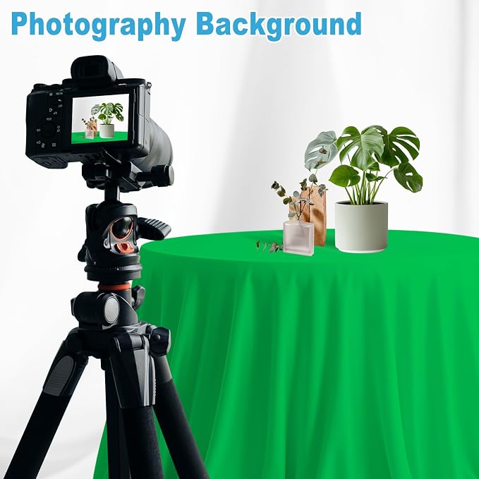 6x9ft Green Photography Backdrop, High Density Polyester Fiber Photo Background Cloth is Foldable and Machine Washable, Suitable for Photo Background Video Photography Studios