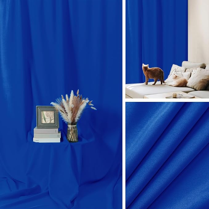 Sugargirl Royal Blue Backdrop Background for Photography, 8X10FT Photo Backdrop Royal Blue Screen Photo Booth Backdrop for Photoshoot Party Video(1 Panel)