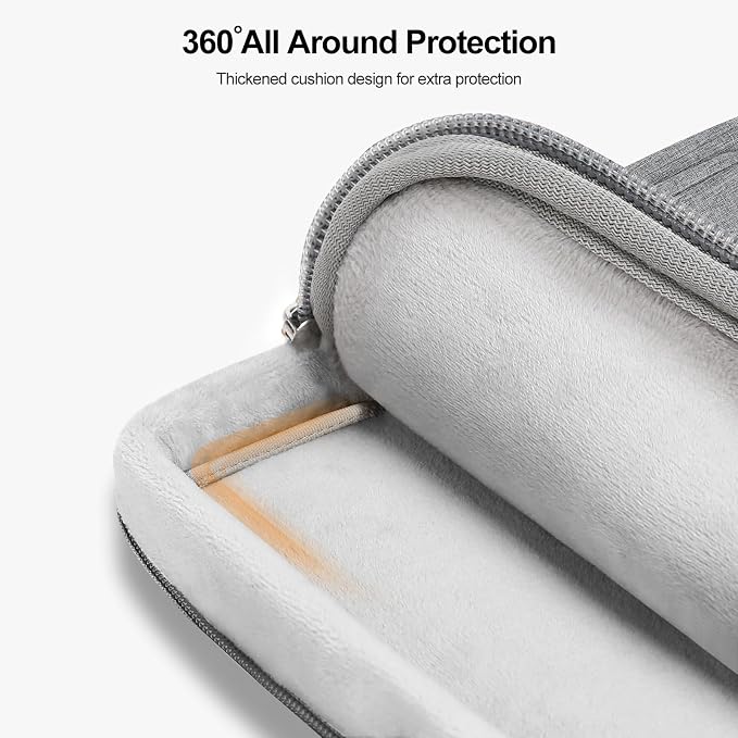 MOSISO 360 Protective Laptop Case 15.6 inch, 15-16 inch Laptop Sleeve Compatible with MacBook Pro 16, HP Acer Dell Lenovo ASUS, Side Open Carrying Computer Bag with 5 Accessory Pockets&Belt, Gray