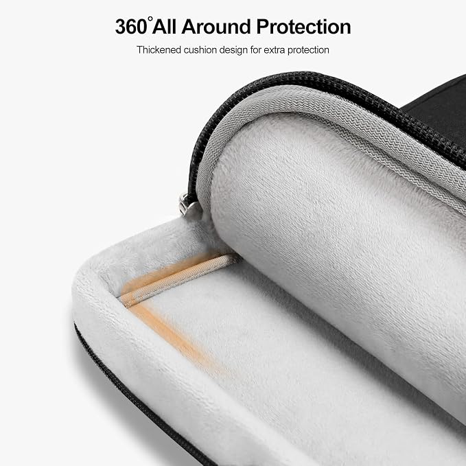 MOSISO 360 Protective Laptop Case 15 inch, Laptop Sleeve Compatible with MacBook Air 15 M5 A3448 M4 A3241 M3 A3114 M2 A2941,Dell XPS,Side Open Carrying Computer Bag with 5 Accessory Pockets&Belt,Black