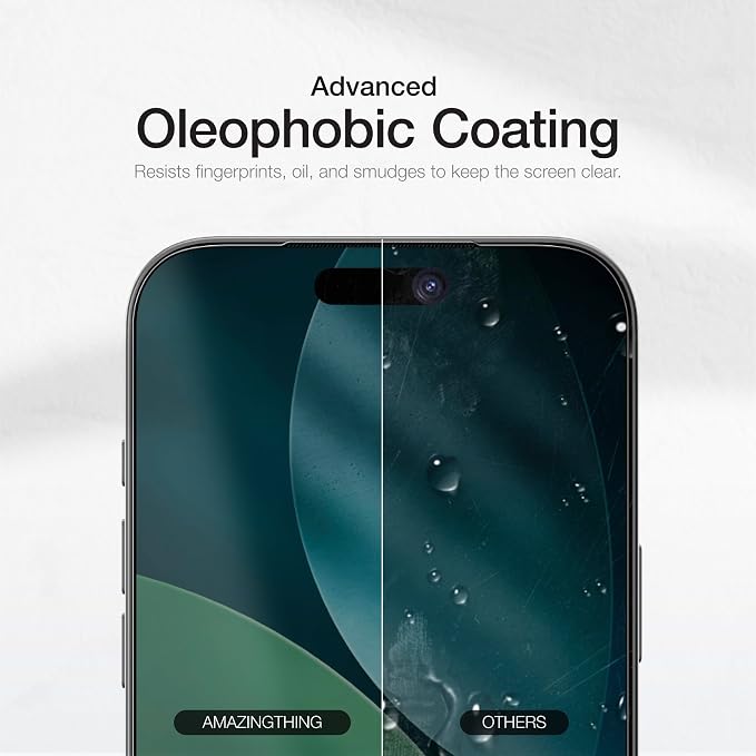 AMAZINGthing for iPhone 17 Pro [Titan Filter 7 - Matte Glass] Screen Protector, Anti-Glare Matte, 9H Tempered Glass, Full Coverage, Case‑Friendly, Oleophobic, Alignement Frame, 2 Pack