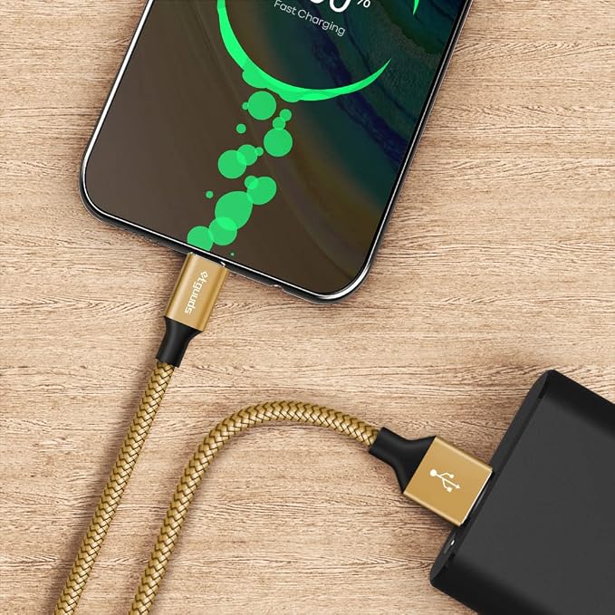 etguuds USB to USB C Cable 3.3ft, 2-Pack USB A to Type C Charger Cord Fast Charging for Samsung Galaxy A17 A16 A15 A26 A36 A56, S25 S24 S23 S22 S21 S20 S10 Note 20, for iPhone 17 16 15, Moto, Gold