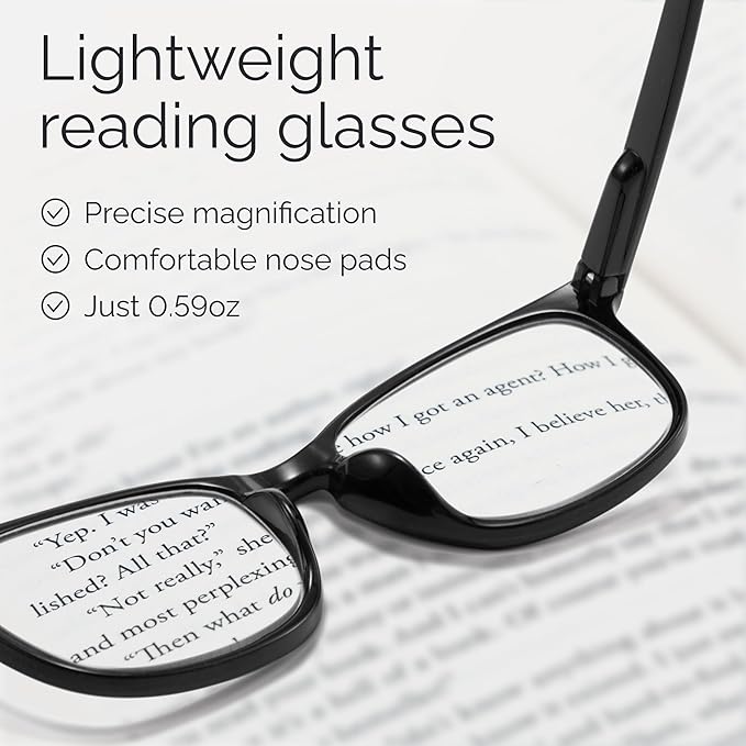 CCVOO Mix & Match Reading Glasses for Women - Lightweight, Comfortable Fit, Clear Vision - Blue Light Blocking