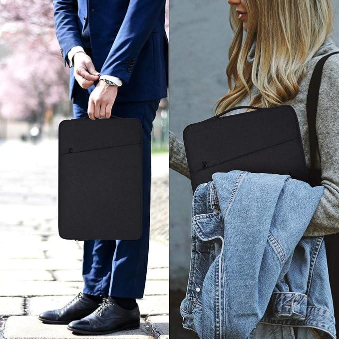 17.3 Inch Portable Monitor Sleeve Case Bag Compatible with ViewSonic Forhelp ZSCMALLS MNN Portable Monitor Carrying Pouch, Black