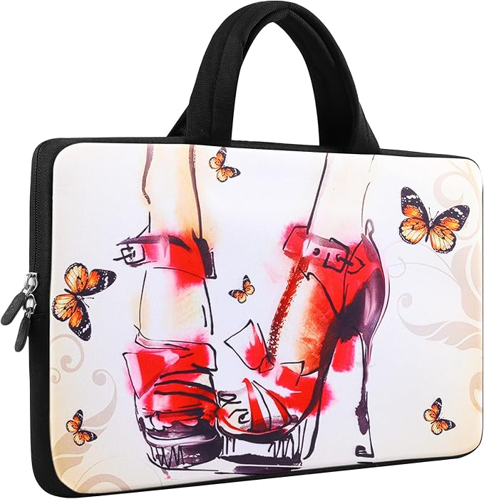 icolor 14 15 15.4 15.6 inch Laptop Handle bag Computer Protect Case Pouch Holder Notebook Sleeve Neoprene Cover Soft Carring Travel Case for Dell Lenovo Toshiba HP Chromebook ASUS Acer Shoes ICB-12