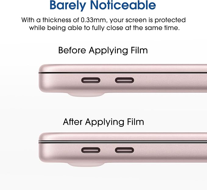 amFilm Designed for MacBook Neo 13-Inch (2026 Released) Tempered Glass Screen Protector [Zero Bubbles][9H Hardness][ Anti-Scratch][ Anti-Fingerprint], 1 Pack