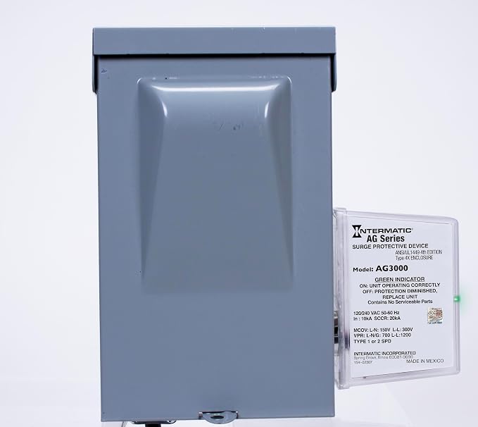 Intermatic AG3000 120/240 VAC Universal HVAC Surge Protective Device, 2 Pack - Comprehensive Surge Protection, TPMOV Technology, Watertight Enclosure - UL Listed and Reliable