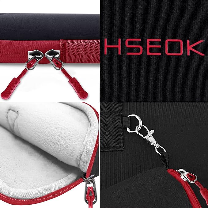 Hseok Laptop Sleeve 14 inch Case with Small Case, Compatible with MacBook Neo 14, MacBook Pro 14 M5/M4/M3/M2/M1, XPS 14 and Most 14 inch Notebooks, Neoprene Computer Handbag,B01RD01