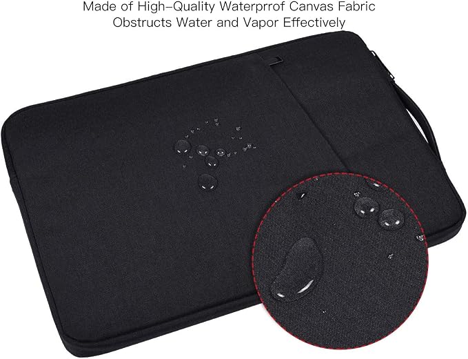 14 Inch Laptop Sleeve Case for Dell Latitude/Inspiron, HP ASUS Lenovo Chromebook/Stream/ASUS Vivobook/Lenovo IdeaPad Computer Sleeve Bag, Black