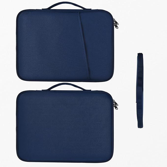 Tablet Sleeve for 13-inch iPad Air 2026 M4 M3 M2, iPad Pro 13-inch M5/M4, Protective Case Sleeve with Accessories Pocket, Carrying Storage Bag, Navy Blue