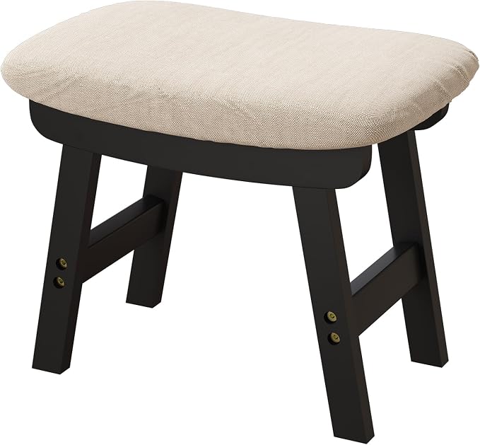 viewcare Foot Stool, Foot Stool Small, Ottoman Wood Foot Rest for Living Room, Bedroom, and Kitchen
