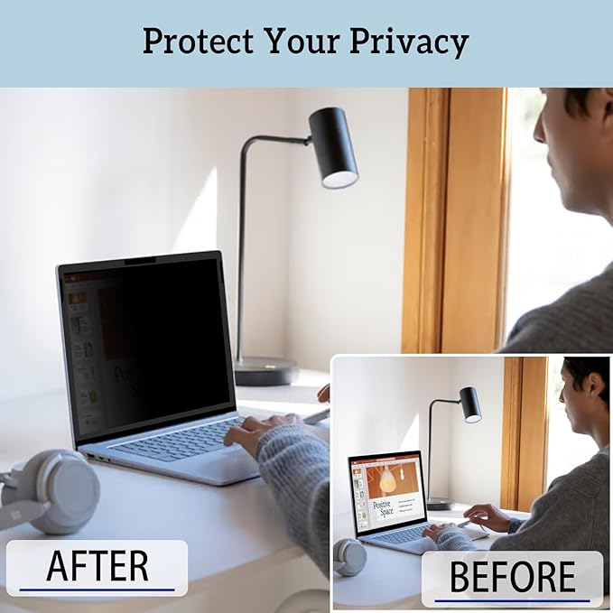 ZOEAGG Privacy Screen for Surface Laptop 13.5 Inch, for Removable Microsoft Surface Laptop 6/5/4/3/2/1, Reusable, Easy Installation, Anti-Spy Privacy Filter, Anti-Glare, Blue Ray Reduction