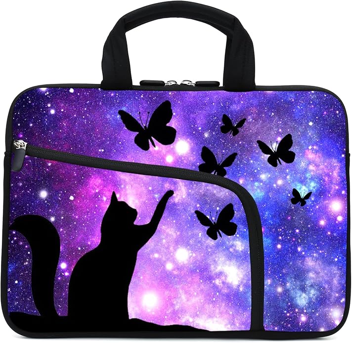 15Inch Laptop Sleeve Carrying Bag with Handle， Front Pocket for Placing Power Adapter and Mouse for men women