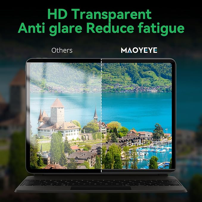 Magnetic Privacy Screen Protector Compatible with iPad A16 (10/11th Generation) 10.9 /11Inch 2022/2025 , Anti Glare Shield Anti Blue Light Filter, Bubble-Free Film Easy Install Black Security Guard