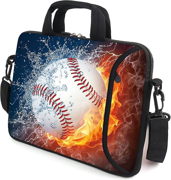 15" laptop sleeve laptop bag chromebook case adjustable shoulder strap with handle accessory pocket for men women (RYD-15-6)