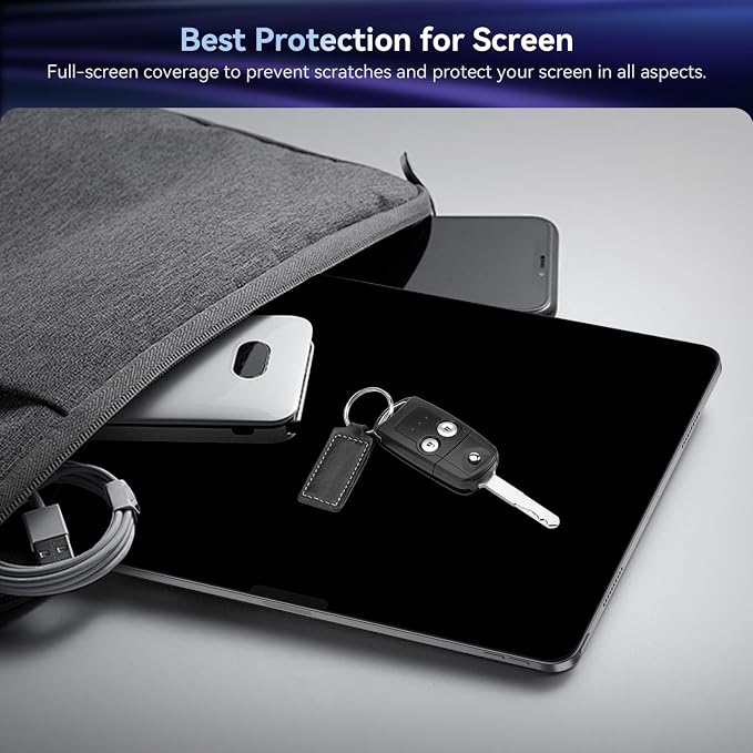 Privacy Screen Protector Compatible with iPad Pro 13 Inch M4/M5 [2024/2025 7/8th Gen], Anti Glare Blue Light Spy Filter Private, High Sensitive Bubble-Free Easy Install Black Security Screen Shield