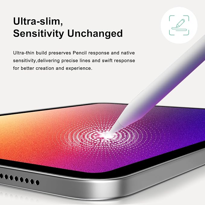 ZOEGAA (2 Pack Paper Screen Protector for iPad 9th 8th 7th Generation 10.2 inch 2021/2020/2019 Release,Screen Protector iPad 9th 8th Compatible with Apple Pencil Write, Draw and Sketch Like on Paper