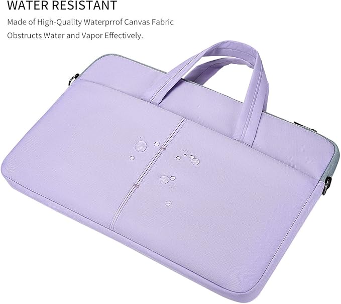17 17.3 Inch Laptop Sleeve Case for HP 17 Laptop TouchScreen/HP Envy/Pavilion 17, ASUS Dell Acer Lenovo Laptop Case with Shoulder Carrying Bag, Purple
