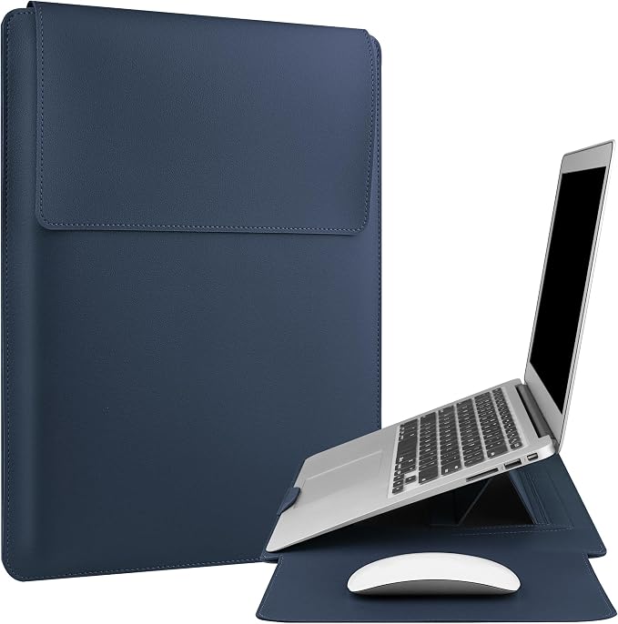 HoYiXi 13 Inch Laptop Sleeve Case Bag Compatible with 13‘’ MacBook Neo 2026/MacBook Air 13 M1 M2 2022-2018/MacBook Pro 13 M2 2022-2016/Surface Pro 8 2021/Surface Go 3 13-13.6'' Dell ASUS Acer PC,Blue