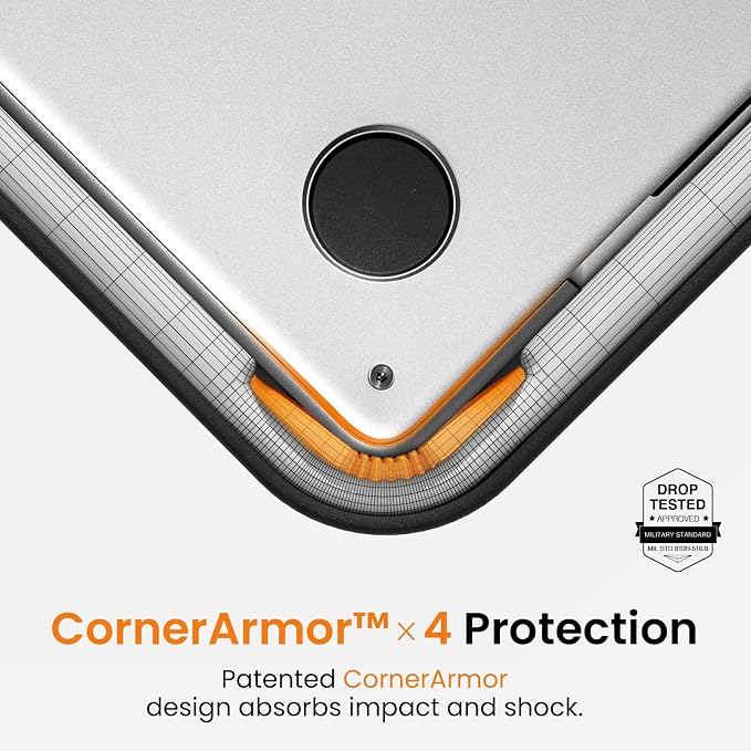 tomtoc Slim & 360° Protective Laptop Sleeve for 14-inch HP Lenovo Dell Acer ASUS Samsung Laptop Chromebook, Water-Resistant Case with CornerArmor, Fits 13.5-14.4 Inch Surface Laptop Studio/6/5/4/3