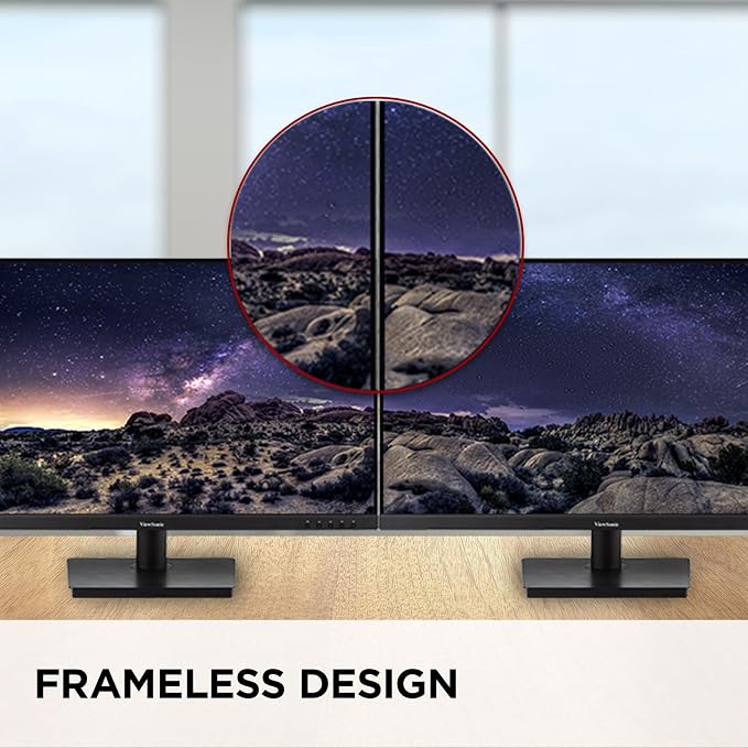 ViewSonic VS3225-2K 32 Inch 1440p Monitor, IPS Display for Productive Home and Office Spaces, Eye Care Technology, Variable Refresh Rate, HDMI, and DisplayPort Inputs