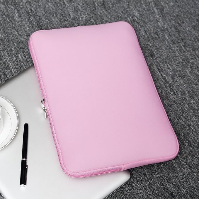 RAINYEAR 13 Inch Laptop Sleeve Case with Accessories Pouch, Compatible with 13.3" MacBook Air/Pro M1 M2 M3 M4 M5 A3449 A3240 A3113 A2681 A2338 (Pink)