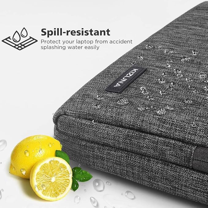 KIZUNA Laptop Bag 16 Inch Computer Shoulder Case Sleeve Briefcase For MacBook Pro 16 M4-M1/16 Dell Pro 16 Plus/14 Dell Latitude 5550/16.3" XPS 16/15.6" IdeaPad Slim 3i Gen 9,Grey