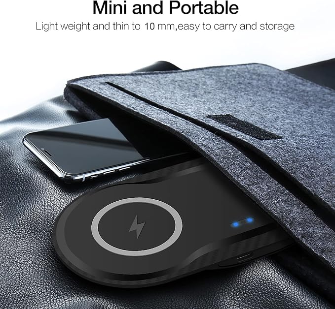 40W Wireless Charging Pad, Dual 20W Fast Wireless Charging Mat for Samsung Galaxy S25,S24,S23/Note 20/10/Buds,15W Wireless Charger Station for iPhone 17 16 15 14 13 8/SE/X/XS (Black)
