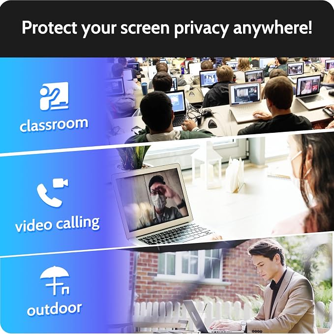Peslv Magnetic Privacy Screen for MacBook Pro 16 Inch (2019-2020) - A2141, 16inch Removable Matte Blue Light Glare Filter Protector Shield for Mac Pro 16in Laptop Computer