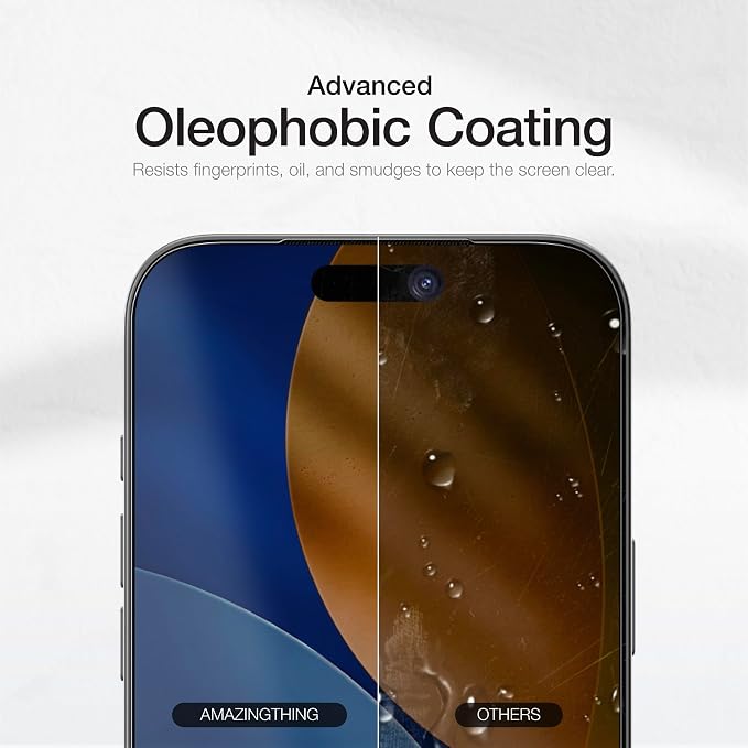 AMAZINGthing for iPhone 17 [Titan Filter 7 - Max Glass ] Screen Protector, Blue Light Reduction, 9H Tempered Glass, Full Coverage, Case‑Friendly, Oleophobic, Alignement Frame, 2 Pack