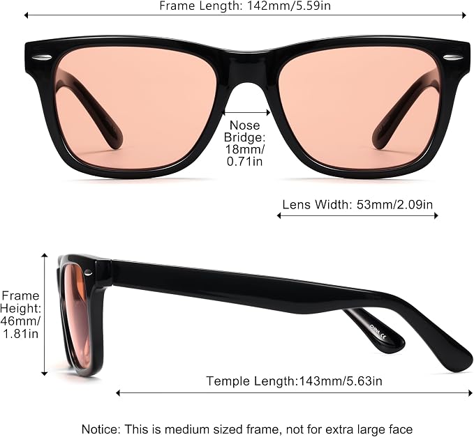 ViewJoy Sleep Glasses 99.9% Blue Light Glasses Dual AR Coatings Amber Orange Lens for Computer Gaming Reduce Eyestrain