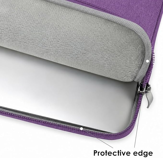 13 Inch Laptop Sleeve Case for MacBook Neo 13'' with A18 Pro Chip Released in 2026 (Model:A3404) Protective with Adjustable Handle Carrying Canvas Bag Accessories for Students Home Office (Purple)