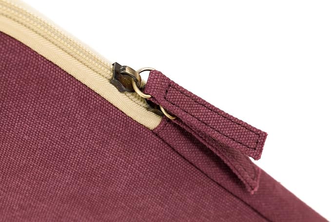 Kinmac 360° Protective Vertical Laptop Sleeve Case Cover Bag with Pocket for MacBook Air 13 inch,iPad Pro 13" and 12.5-13.3 inch HP Lenovo Dell ASUS Acer Laptop(Wine Red)