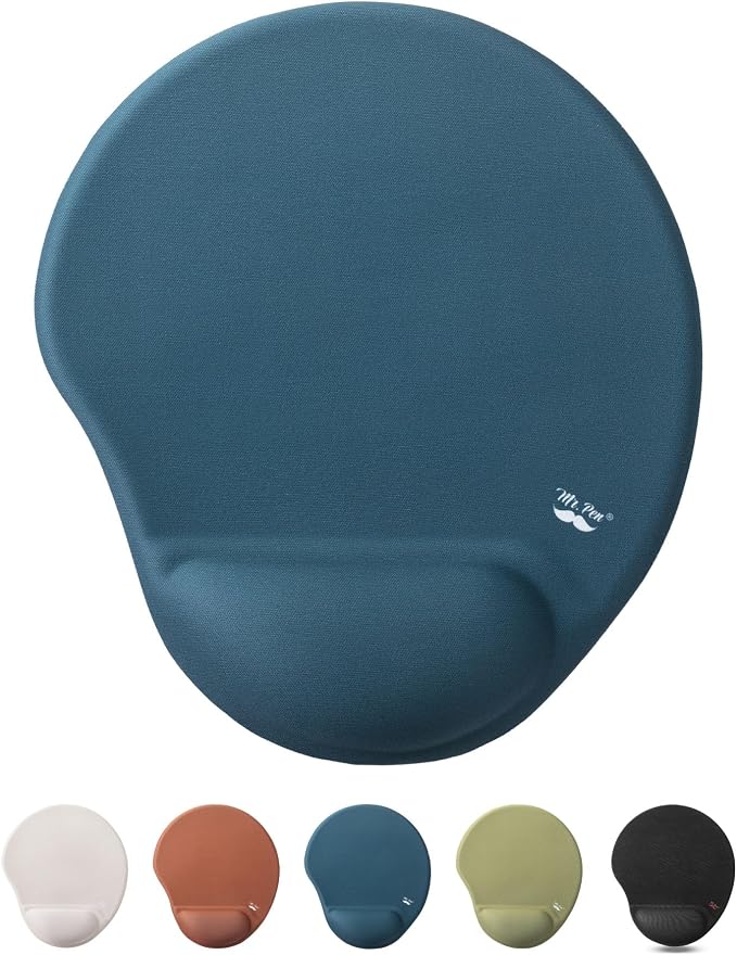 Mr. Pen- Ergonomic Mouse Pad with Wrist Rest, Breathable Fabric with Memory Foam Cushion, Non-Slip Rubber Base, Gel Mouse Pad with Wrist Support