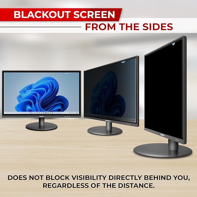 SightPro 23 Inch 16:9 [2 Pack] Computer Privacy Screen Filter for Monitor - Privacy Shield and Anti-Glare Protector - High Clarity