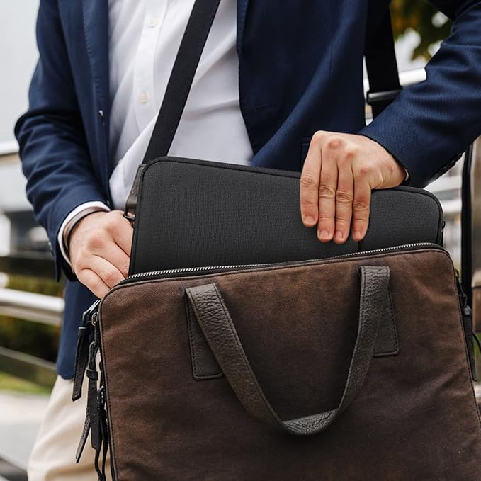 Laptop Case 16 Inch, 15.6-16 Inch Laptop Sleeve for Lenovo IdeaPad 3i Chromebook/Lenovo Yoga 7i/Thinkbook 16/Legion Pro 7i, Dell 16 Plus/Inspiron, ASUS HP Computer Sleeve Bag, Black